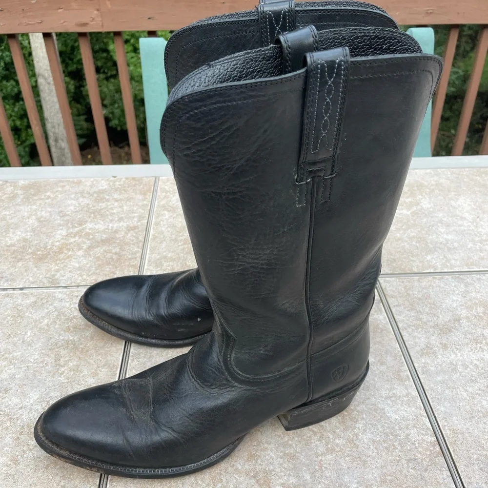 Ariat Men's Black Heritage Roper Boots